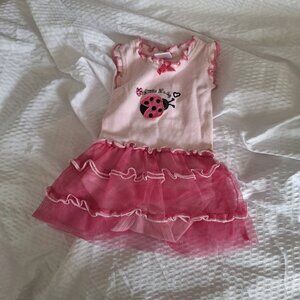 little lady pink dress 0-3 months